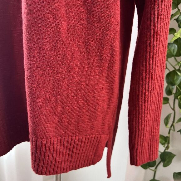 Wonderly Gourmet Red Soft Cozy Cowl Neck Pullover Sweater - Size Large - Picture 5 of 9